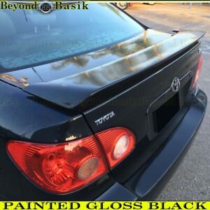 For 2003 04 05 06 07 2008 Toyota Corolla GLOSS BLACK Factory Style Spoiler Wing (For: 2005 Toyota Corolla)
