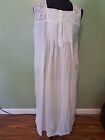 Victorian Classics Night Gown Women's XL White 100% Cotton Sleeveless Long