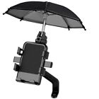 Mobile Automatic Polyester Bicycle Umbre Phone Holder Mini Sunshade Umbrella
