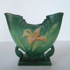 Roseville Pottery 1946 Green Zephyr Lily Pillow Vase 205 6