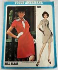 Vtg OOP Vogue Bill Blass Sewing Pattern 2258 Mod A-Line 1960s Dress Sz 12 UC FF