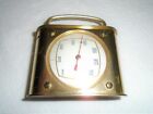 Vintage Thermometer Brass  Desk Table Top Carriage Style France