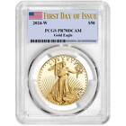 Presale - 2024-W Proof $50 American Gold Eagle 1 oz PCGS PR70DCAM FDOI Flag L...