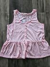 Women's Size Large Pink Babydoll Summer Top BNWT Heritage Charm