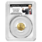 2023 $5 American Gold Eagle 1/10 oz PCGS MS70 FS Trump 45th President Label