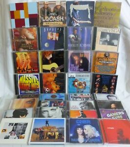 Bulk Lot of 32 Pop Music CD's Top Artist - Great Music Collection!