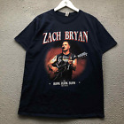 Zach Bryan The Burn Tour Music T-Shirt Men's Large L Short Sleeve Graphic Navy