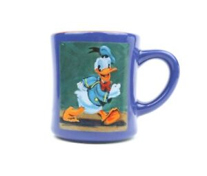 Donald Duck Disney Store 12 oz Blue Coffee Tea Beverage Mug Drinking Cup