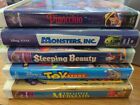 Lot Of 5 Disney/Pixar Classics VHS Clamshell