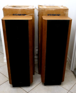 Vintage Infinity Polydome RS4B Floor Standing Speakers With OEM BOX