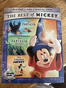 New ListingDisney The Best of Mickey: Fantasia/Fantasia 2000/Celebrating Mickey Blu Ray DVD