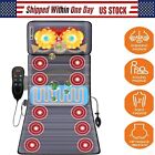 9 Modes Full Body Massager Cushion Back Seat Chair Car Pad Heat Mat Home Office