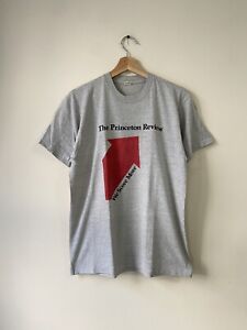 Vintage The Princeton Review We Score More Art 80’s University Grey Tee Shirt