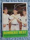 1963 Topps - #173 Mickey Mantle, Bobby Richardson, Tom Tresh, Excellant Cond.