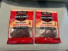 Lot Of 2 Jack Link’s Smokin’ Hot Peach Limited Beef Strips Jerky Jumbo 5.85 Oz