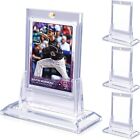 4Pcs Magnetic Card Holders For Trading Card 35Pt Hard Baseball Protector W Stand