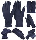 Women's Classic Winter Faux Sued Touchscreen Gloves Stretch Texting Glove