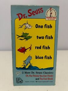 Dr. Seuss - One Fish Two Fish Red Fish Blue Fish (VHS, 1985) - LIKE NEW