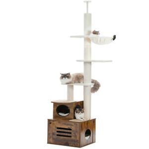 Cat Tree Floor to Ceiling Cat Tower for Indoor Cats