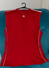 Adidas Red Athletic Shirt Tank Top Men's Size XL