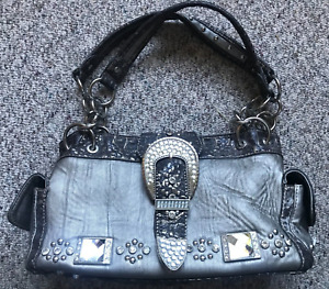 Montana Western Conceal Carry Shoulder Purse/Handbag Faux Leather/Metallic 13
