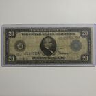 1914 Federal Reserve Bank  U.S. $20 Twenty Dollar Note Bill Currency!
