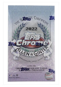 2022 TOPPS CHROME ALLEN and GINTER Hobby Box Sealed autos and relic cards