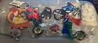Keychain Lot of 12 Great Assortment Disney, Sovereigns, Advertisings, KEYRING 12