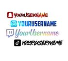 Custom Instagram Username Decals stickers | Social Media Decal | JDM Euro Drift