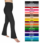 Women's Cotton Spandex Flare Yoga Pants Plus Size (XL, 2XL, 3XL)