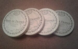 New ListingNEW Set of 4 - Wood Brie De France Cheese Box Crate Advertising 8.25