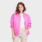 Women's Bomber Jacket - A New Day Pink L