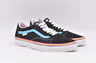 Men's Vans Skate Old Skool Low-Top Skate Shoes in Neon Rave Black, Size 10