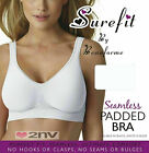 LADIES SEAMLESS PADDED BRA, Comfort Fit Pull Up, SUPPORT, STRETCH SHAPEWEAR BRA.