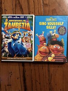 Adventures in Zambezia Dvd & Sesame Street Sing Yourself Silly DVD