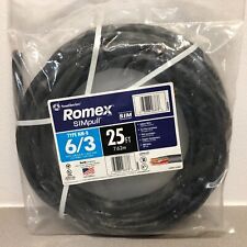Southwire 63950021 25 ft. 6/3 Solid Romex Type NM-B WG Non-Metallic Wire