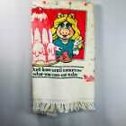 Ultra RARE Miss Piggy Muppets Dish Towel, 1983, FREE SHIPPING