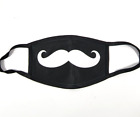 Mustache FACE MASK Reusable Washable Unisex Face Cover Black and White