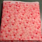 Really Nice Flannel Fabric 2 yards. Baby quilt material 44in. Pink dots on pink