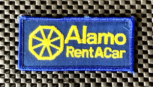 ALAMO RENT A CAR EMBROIDERED SEW ON PATCH AUTOMOBILE RENTAL 3 3/4