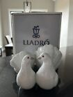 Vintage LLADRO Spain High Glaze Porcelain Kissing Doves Love Birds Figurine 1169