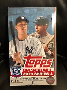 2019 Topps Series 1 Baseball Factory Sealed HOBBY BOX - 24 Packs