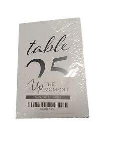 Wedding Reception Table Numbers (25 In A Package) White