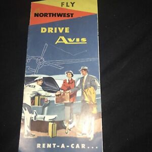 vintage airlines fly Northwest Drive Avis car rental x857