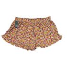 Plus Size High-Waisted Flutter Shorts - Wild Fable Pink Floral 3X