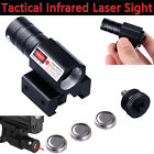 Tactical LED Flashlight Red Laser Dot Sight For Gun Rail Pistol Weaver Picatinny
