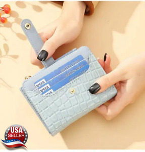 Womens Small Wallet PU Leather Clutch Credit Card Holder Purse Handbag