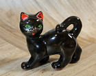 New ListingAdorable Vintage Ceramic Cat Figurine Dark Brown (almost black) Glaze Figure