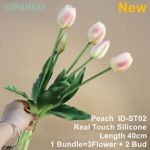 Silicone Tulips Bouquet Real Touch Home Decoration Artificial Flowers Weddings