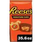 Reese's Miniatures Milk Chocolate Peanut Butter Cups Candy, Party Pack 35.6 oz